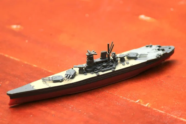 Battleship Jeu Miniature Pour Décoration Artisanale — Photo