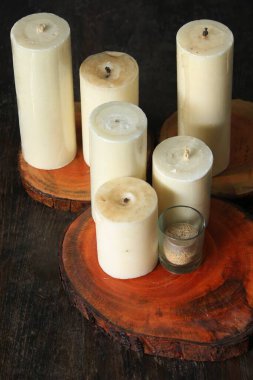 temalar ev ve kutlama dekorasyonu için mumlar