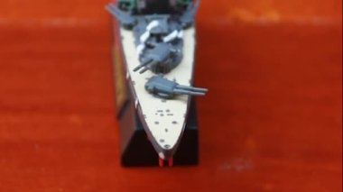 Battleship minyatür Bismarck dekorasyon ve hediye için. Bu gemi 2. Dünya Savaşı 'nın efsanesidir.