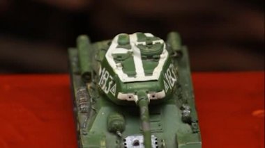 video miniature main battle tank T-34 from world war 2, this armor is a legend.