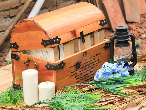 a unique treasure box containing books, because opening is knowledge, and knowledge is a very valuable treasure.