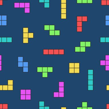 Tetris elements background clipart