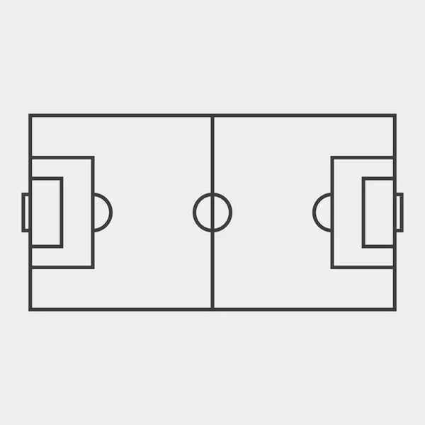 Campo de juego de fútbol — Vector de stock