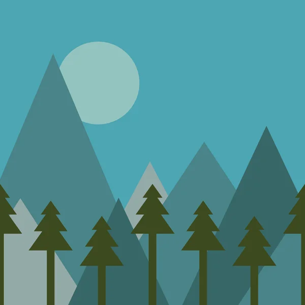 Fondo de naturaleza mínima — Vector de stock