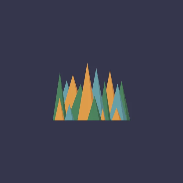 Abstrakt färgglada bergen — Stock vektor
