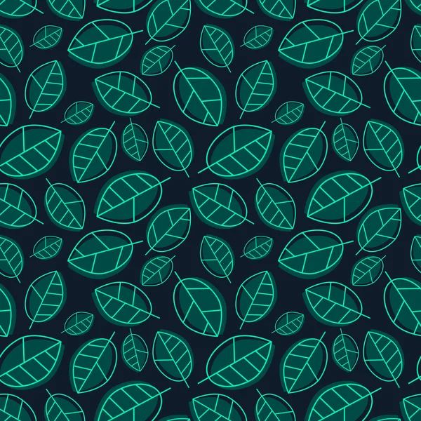 Seamless pattern with leaves — Stock Vector