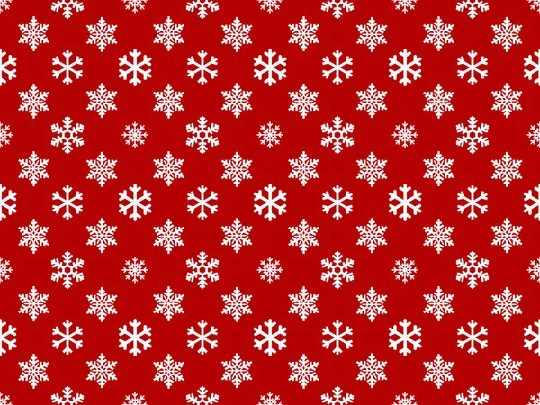Snowflakes Background White Red Illustration — Stock Photo, Image