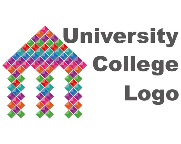 Logo van de Universiteit. College embleem. — Stockvector