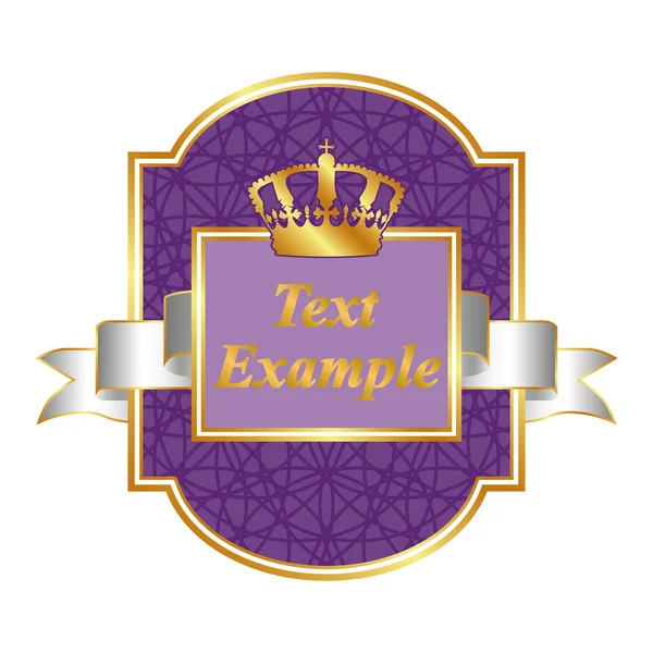 Label in royal style. — Stock Vector