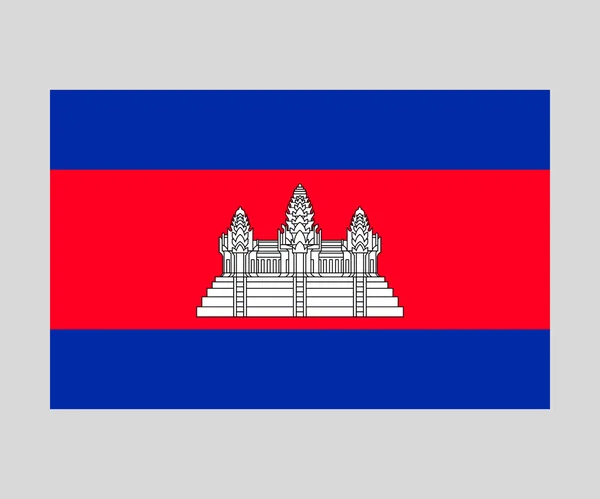 Bandera de Camboya — Vector de stock