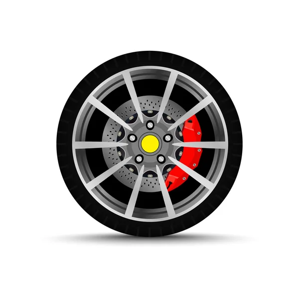 Wheel car. tyre. — Stock Vector