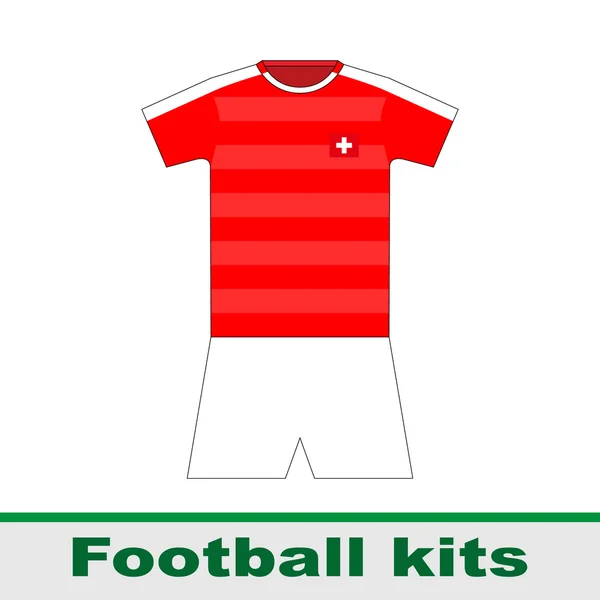 Equipo Kit de Suiza . — Vector de stock