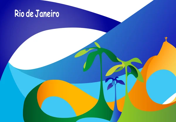 Hintergrund der Rio-Spiele — Stockvektor