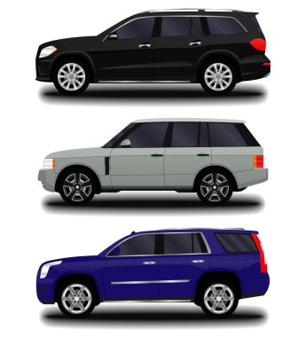 gerçekçi araba. SUV