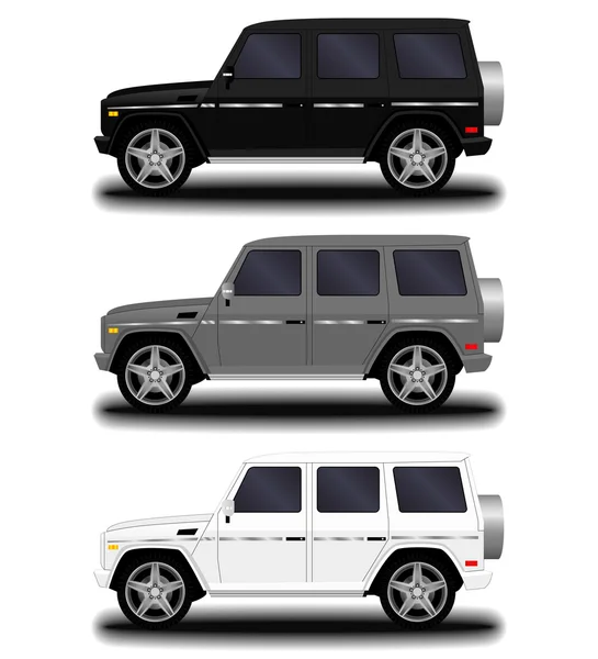 Coche realista. SUV — Vector de stock