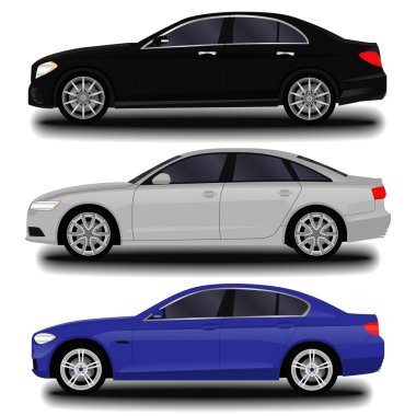 gerçekçi araba. Sedan