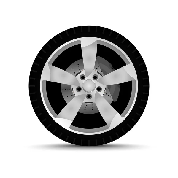 Car wheel. set — Stock Vector