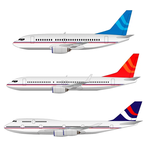 ベクトル飛行機セット — ストックベクタ