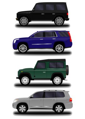 gerçekçi araba. SUV 