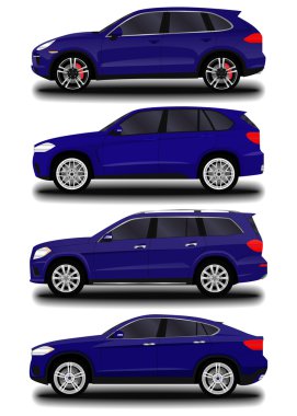 gerçekçi araba. SUV 