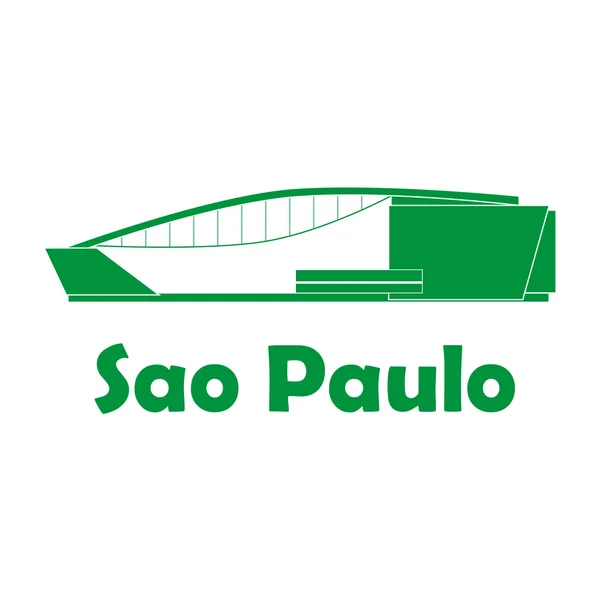 Brazil labdarúgó-stadion. — Stock Vector