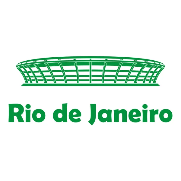 Estadio de fútbol de Brasil . — Archivo Imágenes Vectoriales