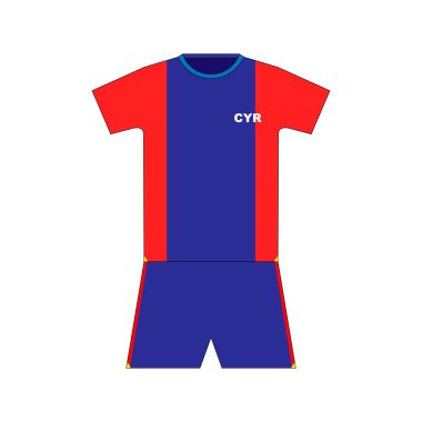 Futbol takımı. gömlek. kısa