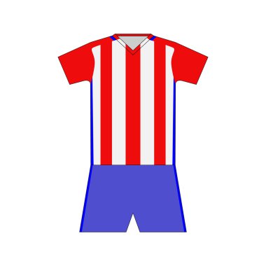 Futbol takımı. gömlek. kısa