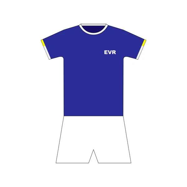 Kit de futebol. camisa. curto — Vetor de Stock