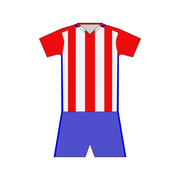 Kit de fútbol. camisa. corto — Vector de stock