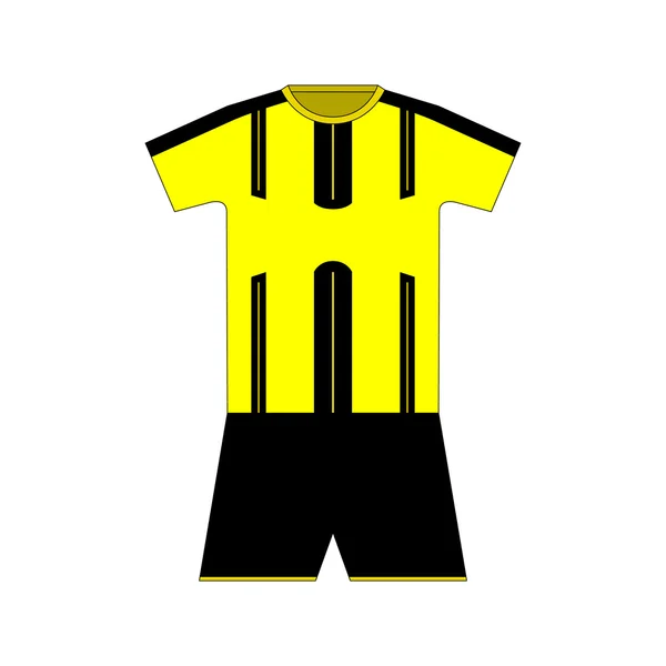 Kit de fútbol. camisa. corto — Vector de stock