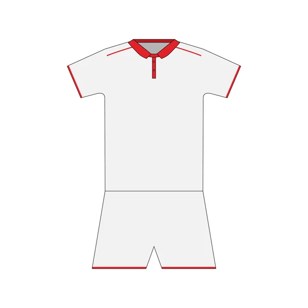 Kit de futebol. camisa. curto — Vetor de Stock