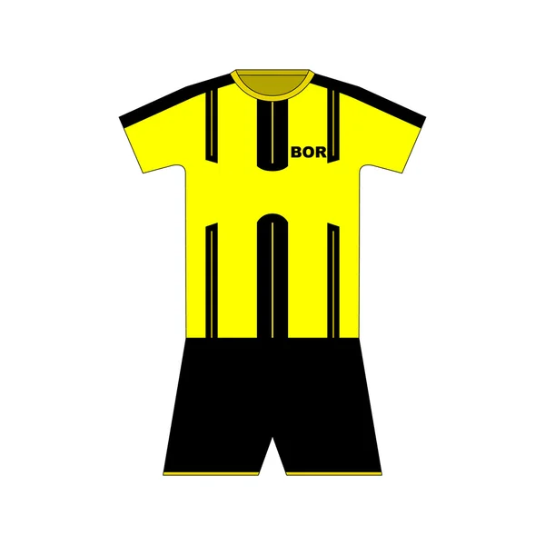 Kit de football. chemise. court — Image vectorielle