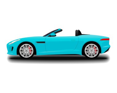 gerçekçi cabriolet araba.