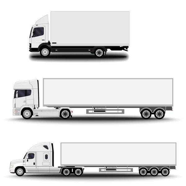 Jármű. Cargo-Truck beállítása — Stock Vector