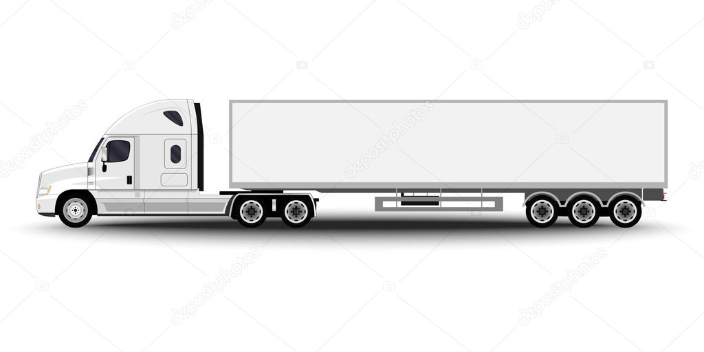 Vehicles set. Cargo Truck and Van