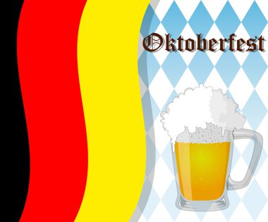 Oktoberfest vektör çizim.