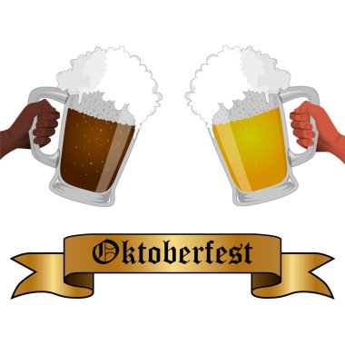 Oktoberfest vektör çizim.