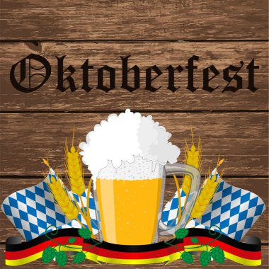 Oktoberfest vektör çizim.