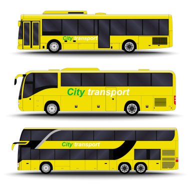 Otobüs, minibüs ve minibüs.