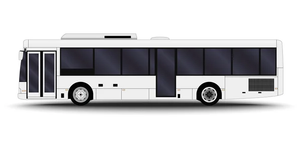 Bussen, bestelwagens en minibusjes. — Stockvector