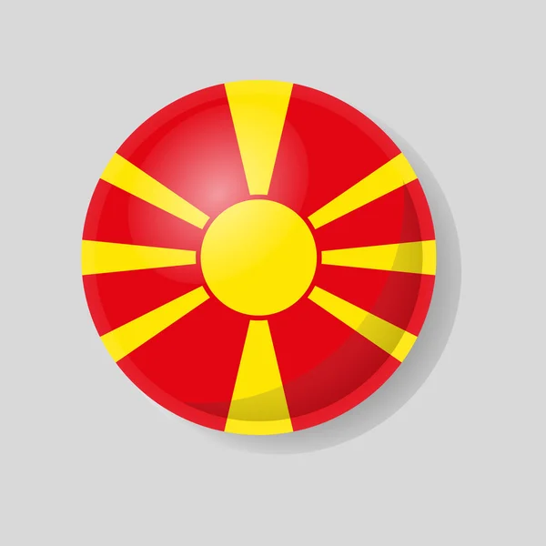 Bandera de Macedonia — Archivo Imágenes Vectoriales