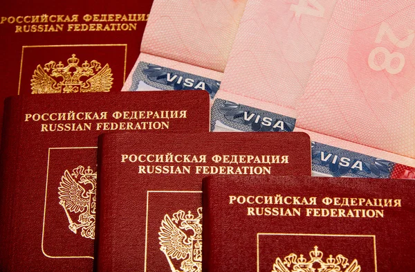 Paszporty dla Rosjan Zdjęcia Stockowe bez tantiem