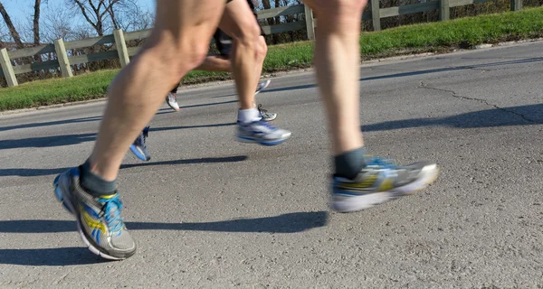 Pessoas na maratona — Fotografia de Stock