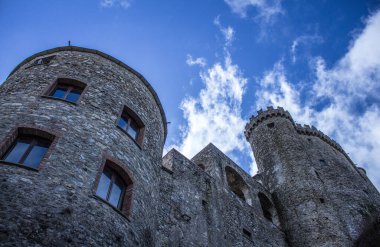 Lunigiana, İtalya 'daki Fosdinovo Malaspina Kalesi