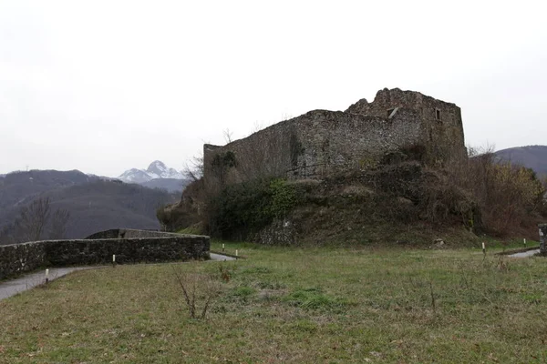 Twierdza Mont Alfonso Castelnuovo Garfagnana Toskania Włochy — Zdjęcie stockowe