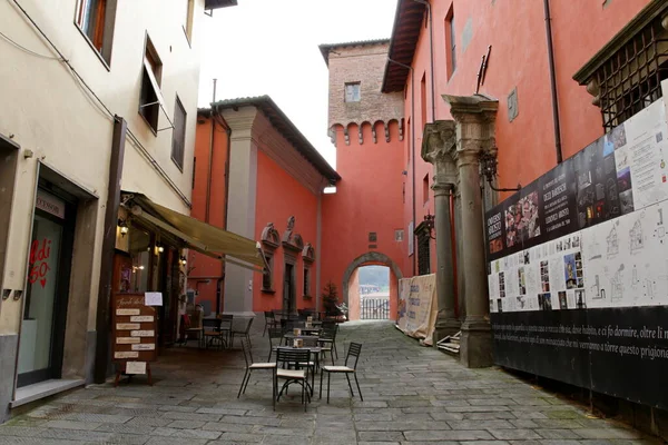 Castelnuovo Garfagnana Lucca Italia Febrero 2021 Centro Ciudad Medieval Castelnuovo —  Fotos de Stock