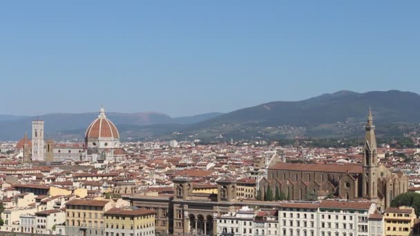 Florence Talya Eylül 2020 Florence Talya Eylül 2020 Piazzale Michelangelo — Stok video