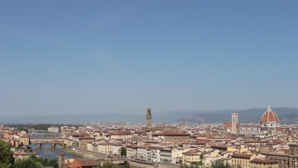 Florence Talya Eylül 2020 Florence Talya Eylül 2020 Piazzale Michelangelo — Stok video
