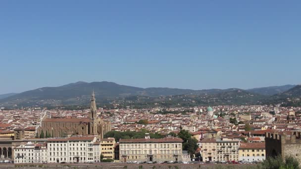 Florencja Włochy Września 2020 Florencja Włochy Września 2020 Florencja Panoramicznego — Wideo stockowe